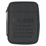 Man Of God Bible Cover, Large, Black
