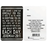 God's Design, Jeremiah 29:11 Pocket Bookmark