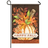 Happy Fall, Pumpkin Bouquet, Flag, Small