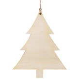 Unfinished Wood Christmas Tree Ornament, 3.75 X 4.75