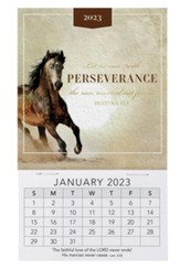 2023 Magnetic Mini Calendar, Run with Perseverance