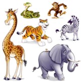 WildLIVE! Jumbo Savanna Animal Cutouts (pkg. of 6)