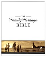NLT Family Heritage Bible--hardcover  (indexed), white