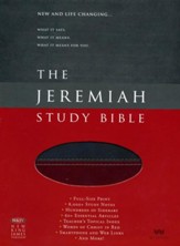 NKJV The Jeremiah Study Bible, Soft leather-look, Charcoal/burgundy