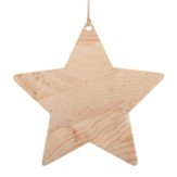 Unfinished Wood Star Ornament