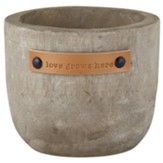 Love Grows Here Wood Planter