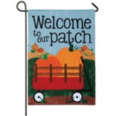 Welcome to Our Patch, Pumpkin, Wagon, Flag, Small