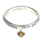 Faith Hope Love Stretch Bracelet