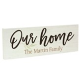 Personalized, Barnhouse Block, Our Home, White
