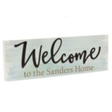Personalized, Carved Barnhouse Block Sign, Welcome