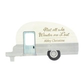 Personalized, Camper Shape Sign, Wander