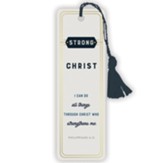 Strong in Christ Bookmark With Tassel