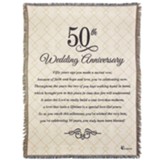 50th Wedding Anniversary Throw Blanket