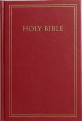 KJV Pew Bible--hardcover, maroon