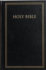 KJV Pew Bible--hardcover, black