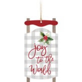 Joy to the World, Sleigh, Gift Tag