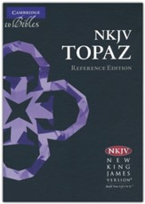 NKJV Topaz Reference Edition--genuine goatskin leather, dark green