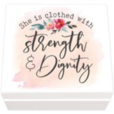 She Is Clothed With Strength and Dignity Jewelry Box