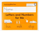 Letters and Numbers for Me Student Workbook, Grade K (2022  Edition)