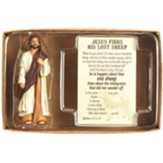 Jesus Finds His Lost Sheep Itty Bitty Blessings Jesus Figurine with Card
