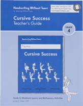 Cursive Success Teacher's Guide  (2022 Edition)