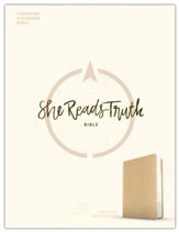 CSB She Reads Truth Bible--LeatherTouch, champagne       - Imperfectly Imprinted Bibles
