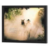 You Will Go Out in Joy, Cowboy and Horse, Framed Print