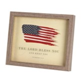 The Lord Bless You and Keep You, Flag, Framed Print