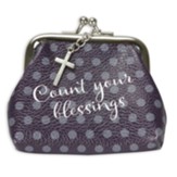 Count Your Blessings, Coin Purse With Kiss Lock