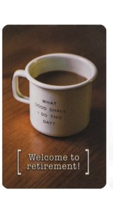 Welcome to Retirement Pocket Card Bookmark