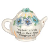 Whatever Is Lovely, Mini Teapot Light
