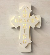 Amazing Grace Lighted Wall Cross
