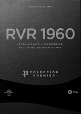 RVR60 Giant-Print Ultrathin Bible, Premier Collection--goatskin leather, black