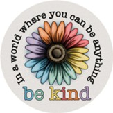 Be Kind Sunflower Car Coaster