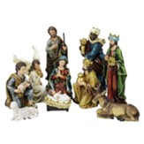 Traditional Nativity Set, 10 Pieces