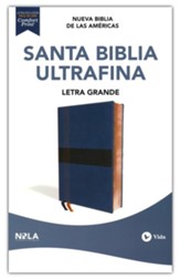NBLA Santa Biblia Ultrafina, Letra Grande, Tamaño Manual, Azul (Thinline Holy Bible, Giant Print, Handy Size, LeatherSoft Blue)