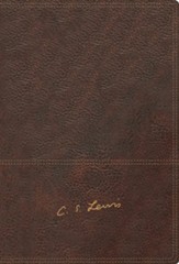 RVR Biblia Reflexiones de C. S. Lewis, marron (The C. S. Lewis Bible, Brown)
