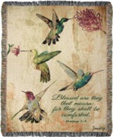 Blessed Are They That Mourn Tapestry Throw