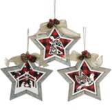 Rustic Star Ornaments