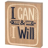 I Can & I Will, Philippians 4:13, Plaque