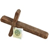 Leaning Tabletop Cross with Irish Blessing Tag