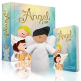 Joy Keepsake Angel Gift Box Set, Black Hair Girl