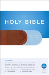 MEV (Modern English Version) Thinline Reference Bible, Brown, Imitation Leather
