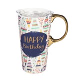 Birthday Confetti Ceramic Travel Mug, 17oz