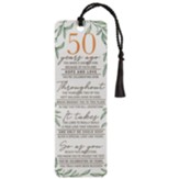 50 Years Ago Wedding Anniversary Bookmark with Tassel
