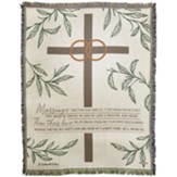 Marriage Takes Three Tapestry Throw