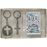 Life is Better with Friends Key ring and Card
