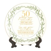 50th Anniversary Plate with Stand
