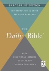 The Daily Bible, Large Print Edition, hardcover
