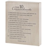 The 10 Commandments Plaque